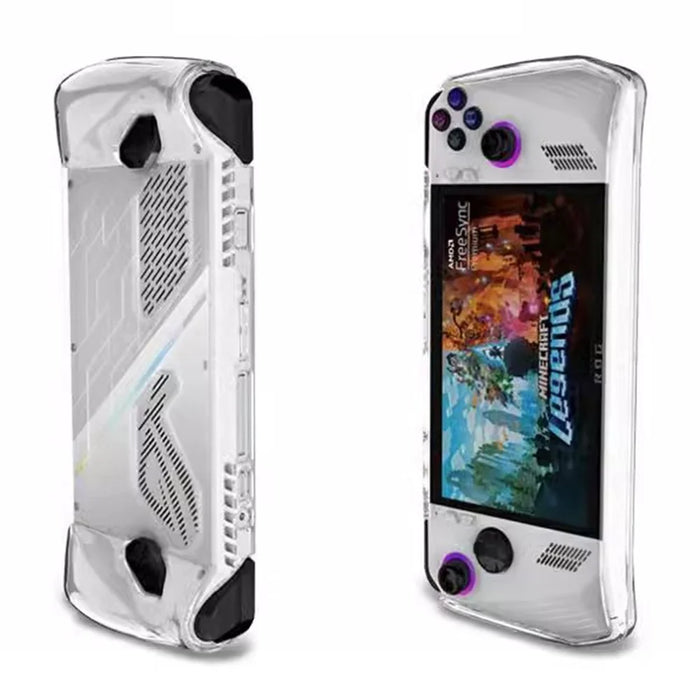 Portable PU+EVA Carrying Case for ASUS ROG Ally Game Console Protective TPU Case with Tempered Glass Screen Protector - 7