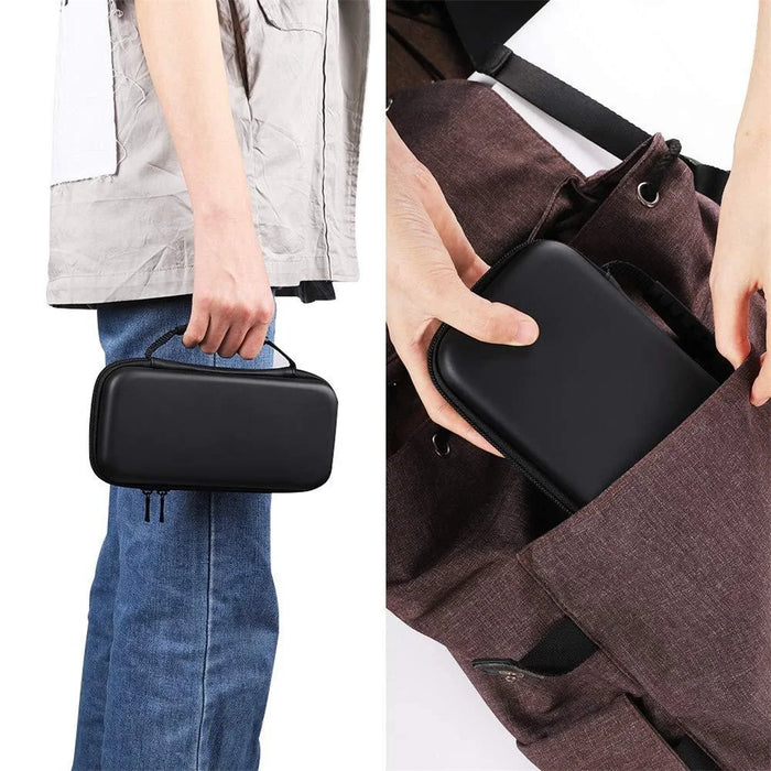 Storage Bag for Nintendo Switch Lite Game Console PU Leather+EVA Waterproof Carrying Case - 5