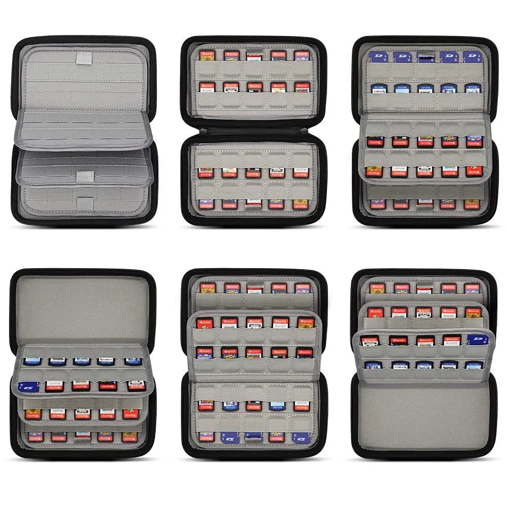 Carrying Case for Nintendo Switch NS / OLED / Lite Game Cards Hard EVA Shell Portable Travel Storage Bag - 7