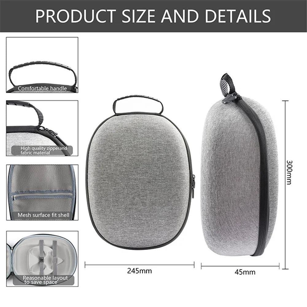 Portable Storage Bag for Meta Quest 3 VR Headset Accessories Hard EVA Travel Carrying Case - 6