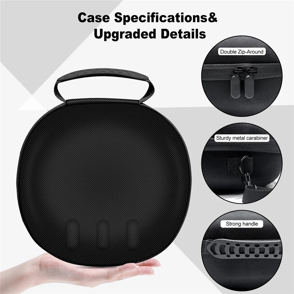 Hard EVA Carrying Case for Meta Quest 3 VR Headset Travel Portable Storage Bag - Black - 2