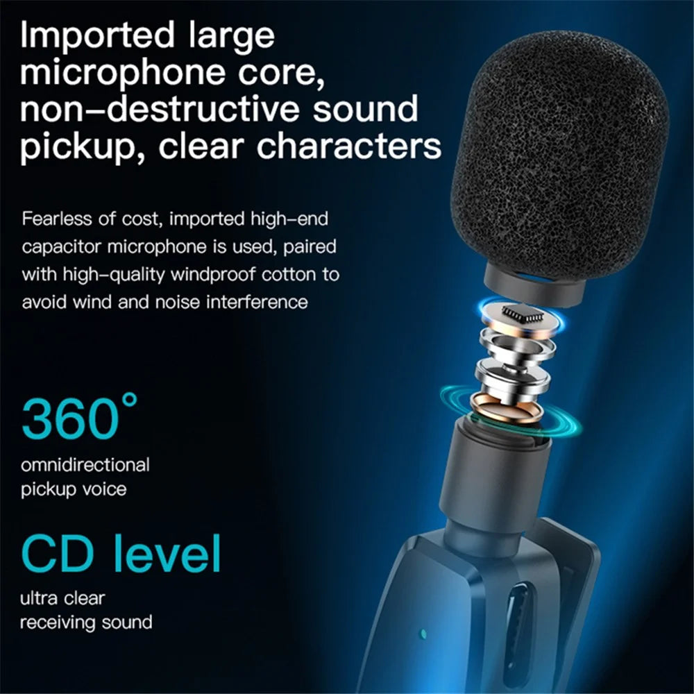 YESIDO KR12 For iPhone 8-Pin iPad Wireless Lavalier Microphone Mini Recording Mic (1 Transmitter + 1 Receiver) - 4