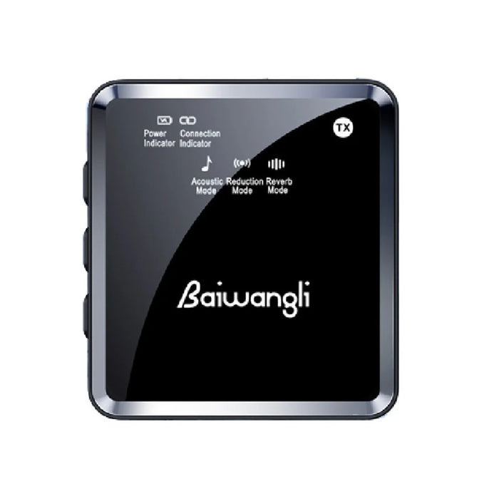 BAIWANGLI SX39 Wireless Noise Canceling Microphone System Portable Collar Clip Mic for Type-C, 1 Transmitter + 1 Receiver - 3