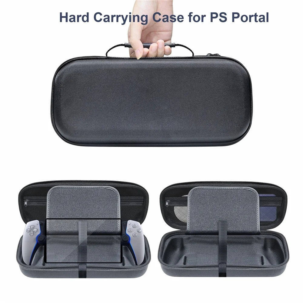 JYS-P5182 For Sony PS5 Portal Game Console Carrying Case EVA Hard Shell Pouch Handbag Storage Bag - 2