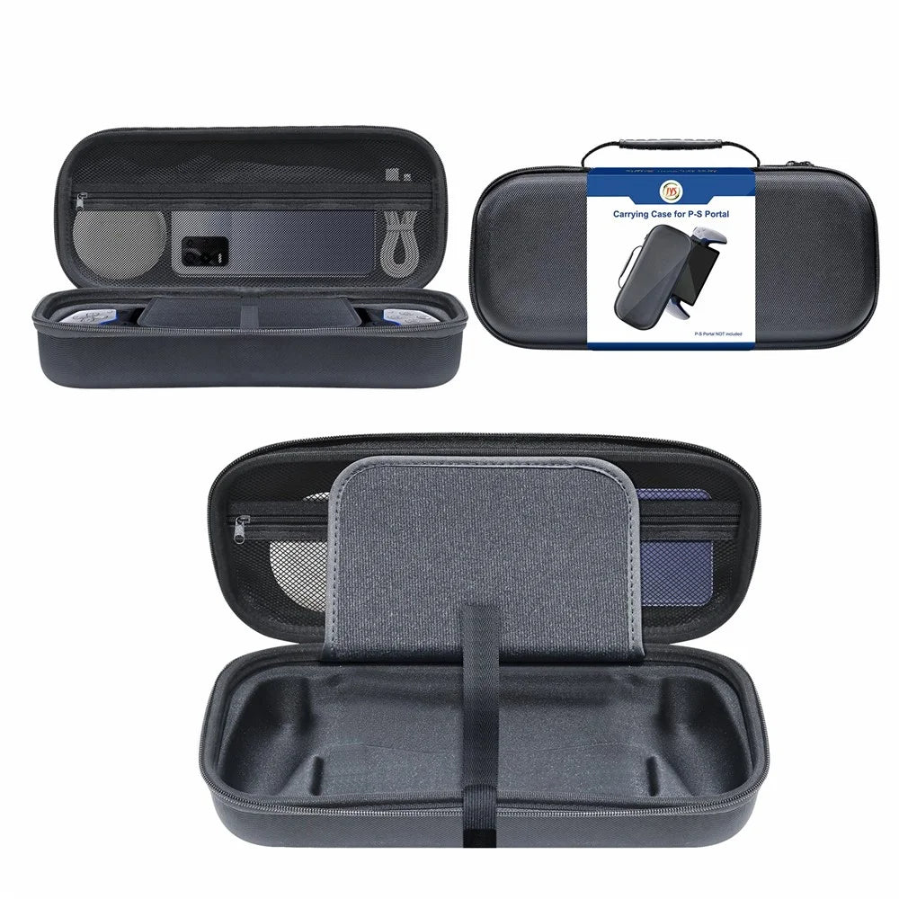 JYS-P5182 For Sony PS5 Portal Game Console Carrying Case EVA Hard Shell Pouch Handbag Storage Bag - 6