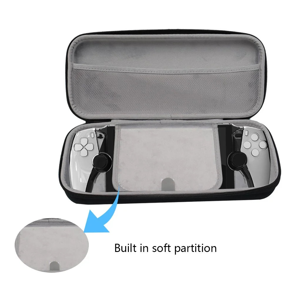 For PlayStation Portal Shockproof EVA Storage Bag Portable Game Console Carrying Case - 4