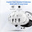 JYS JYS-MQ016 For Meta Quest 3 Headset Protective Shell Handle Cover Silicone Eye Mask Set - Rhombus Pattern+Black - 2