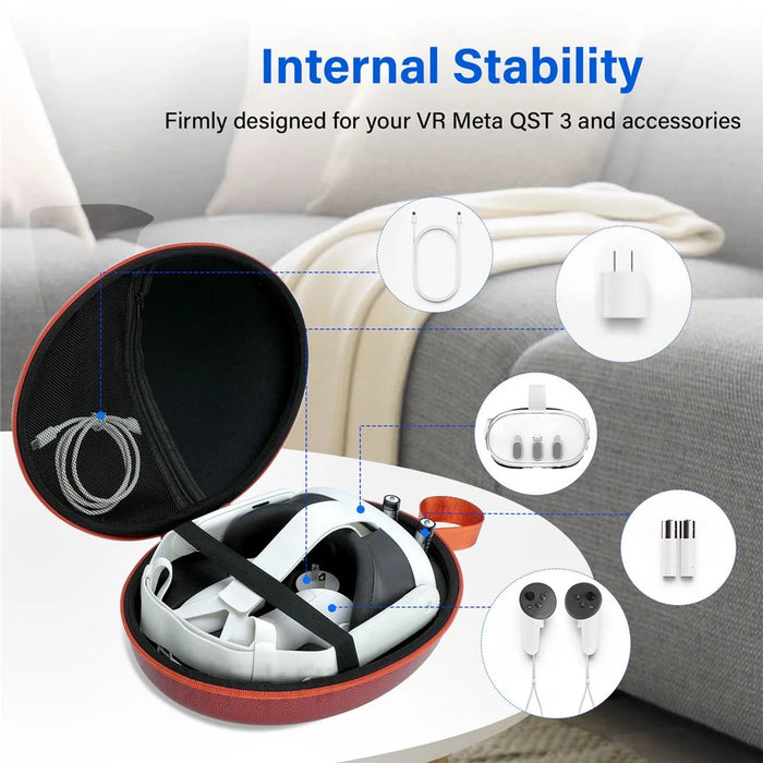 JYS JYS-MQ016 For Meta Quest 3 Headset Protective Shell Handle Cover Silicone Eye Mask Set - Rhombus Pattern+Black - 6