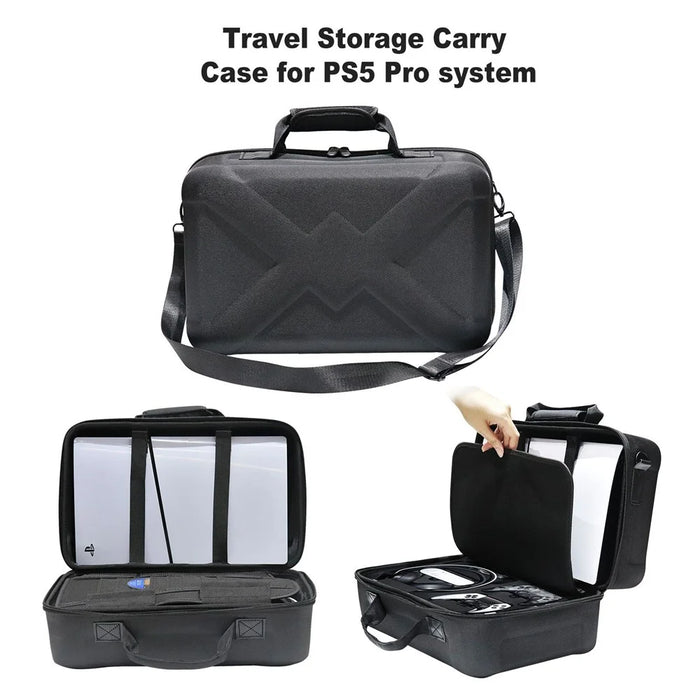 JYS JYS-P5179 For PS5 Slim Console Portable Carrying Case Shockproof Shoulder Bag - 4