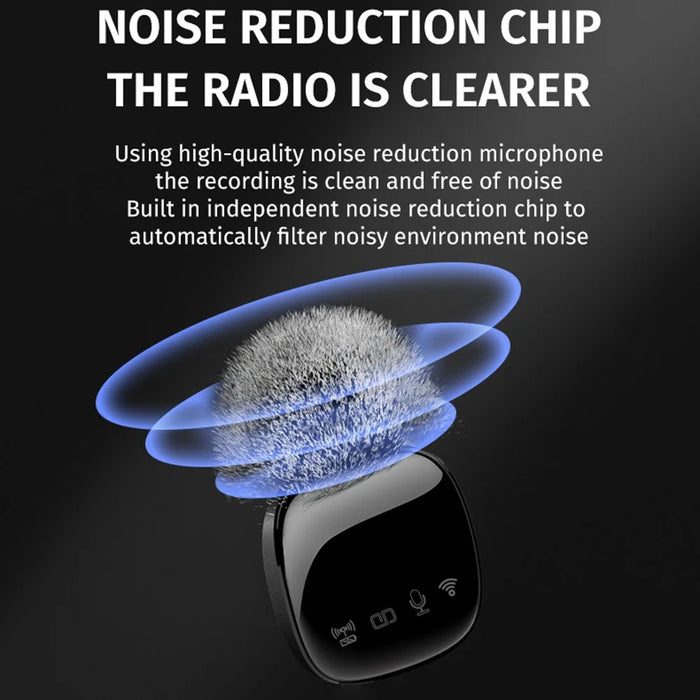R8 Noise Cancellation Wireless Mic Clip-on Lapel Microphone (2 Transmitters + 1 Receiver) - Type-C - 4