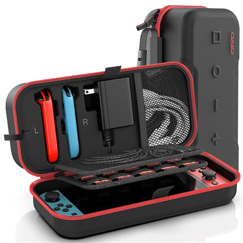 OIVO IV-SW188 For Nintendo Switch / Switch OLED Carrying Bag Game Console and Accessories EVA Storage Case - Red - 1