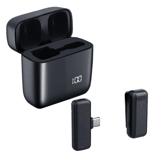 K6 Clip-On Cordless Microphone (1 Microphone + 1 Receiver) - Type-C / Black - 1