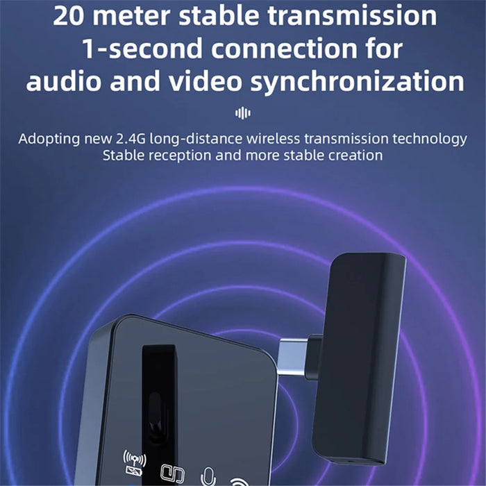 R10 2 Mic+1 Receiver Noise Canceling Collar Clip Wireless Microphone System - 8 Pin - 4