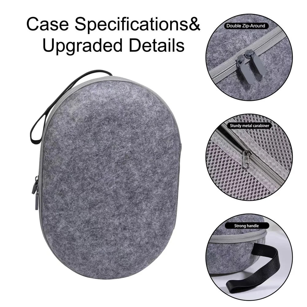 GAMWING B05 For Meta Quest 3 Hard Shell Protection Case EVA+Felt Storage Bag - 4