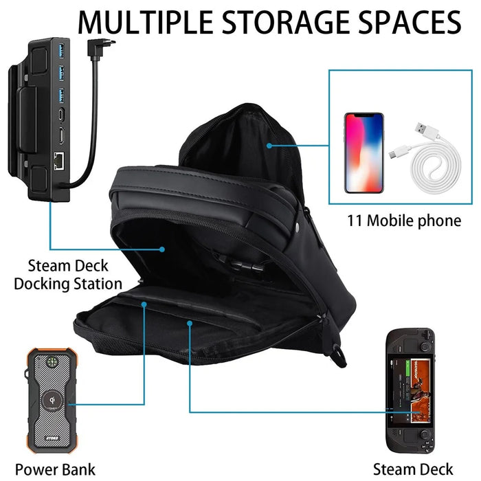 GAMWING B04 Carrying Case for Steam Deck / Asus ROG Ally Storage Chest Pack - 3