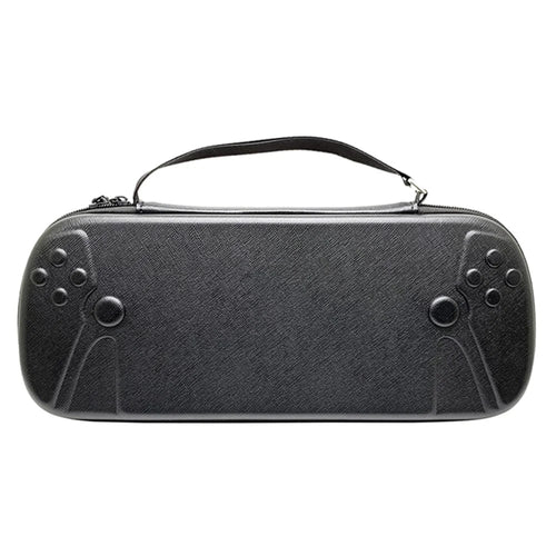 For PlayStation Portal Shockproof Storage Bag Game Console Carrying Case - Cross Texture PU Leather - 1