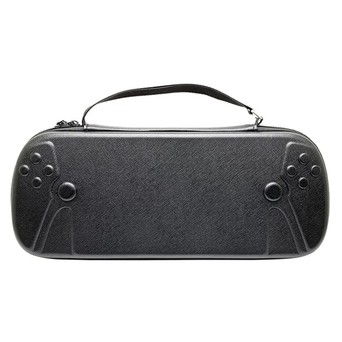 For PlayStation Portal Shockproof Storage Bag Game Console Carrying Case - Cross Texture PU Leather - 1