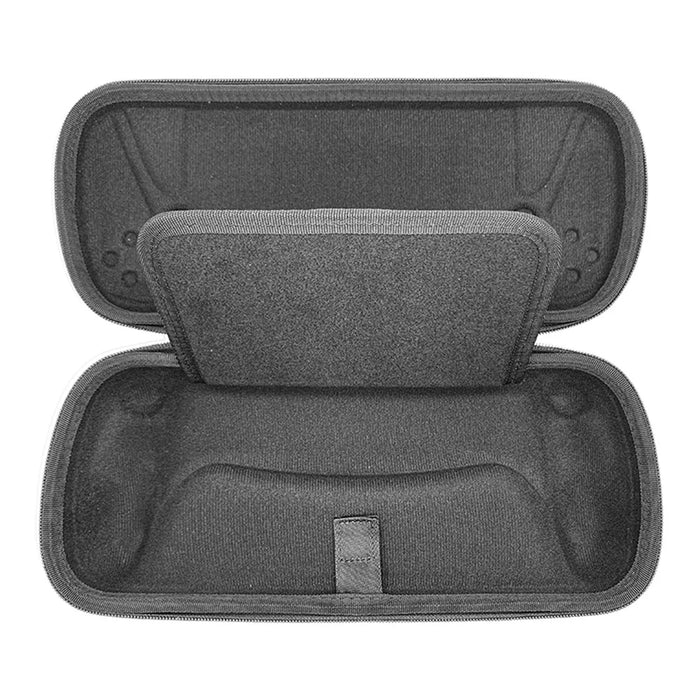 For PlayStation Portal Shockproof Storage Bag Game Console Carrying Case - Cross Texture PU Leather - 3