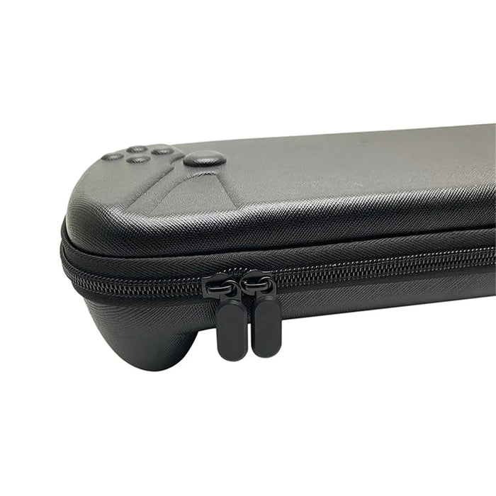 For PlayStation Portal Shockproof Storage Bag Game Console Carrying Case - Cross Texture PU Leather - 6
