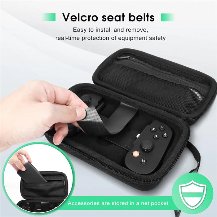 For Backbone One Mobile Gaming Controller Nylon+EVA Shockproof Bag Carrying Case - 4