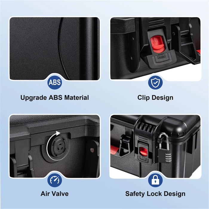 STARTRC GAMES For Sony PS5 Slim Portable Waterproof Anti-shock ABS Storage Box Game Console Carrying Case - 5