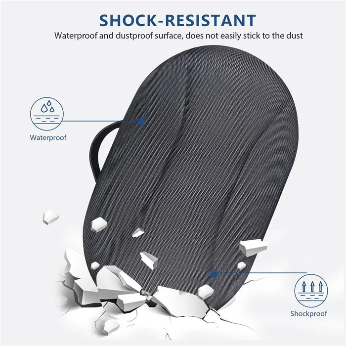 For Meta Quest 3 VR Headset Carrying Case EVA Shockproof Zipper Storage Bag - 4