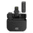 H61 Wireless Lavalier Microphone with Charging Compartment, 1 Transmitter+2 Receiver - Black - 1