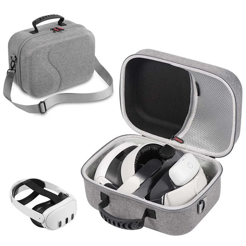 STARTRC GAMES 3.0 For Meta Quest 3 VR Hardshell Carrying Pouch Protection Bag Storage Case - Grey - 1
