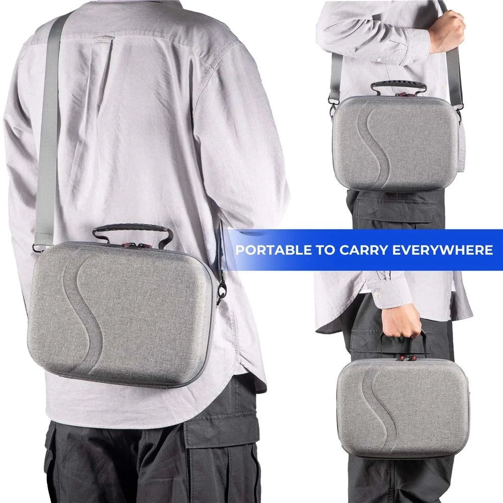 STARTRC GAMES 3.0 For Meta Quest 3 VR Hardshell Carrying Pouch Protection Bag Storage Case - Grey - 7