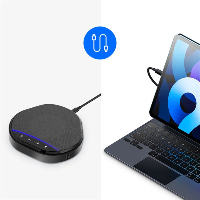 M6 USB Microphone Desktop Mic with Indicator Omnidirectional Condenser Recording Microphone - 3