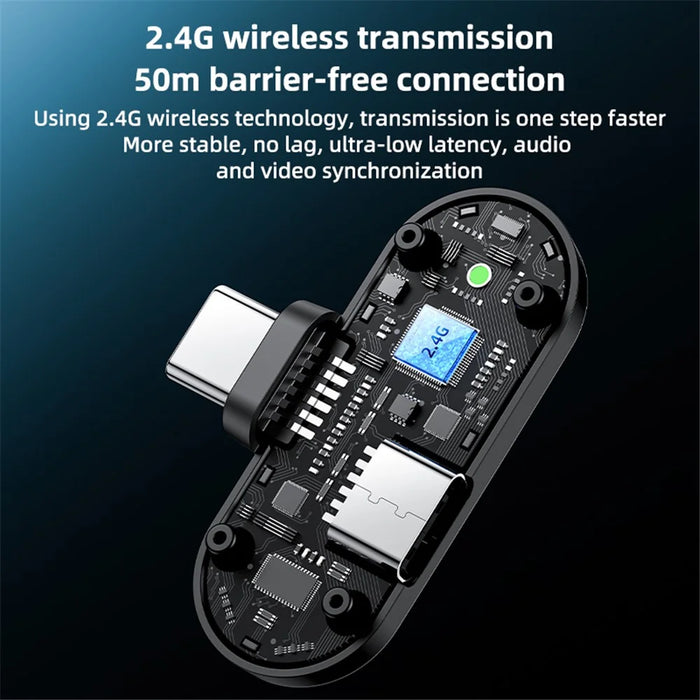 YESIDO KR17 Lavalier Microphone System with Charging Case, 2 Transmitter+1 Receiver - 3