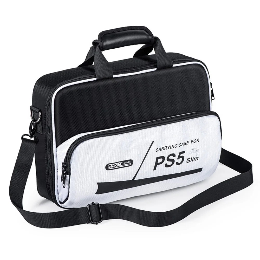 STARTRC GAMES For Sony PS5 Slim Game Console Storage Bag Oxford Cloth Crossbody Bag Handbag - 1