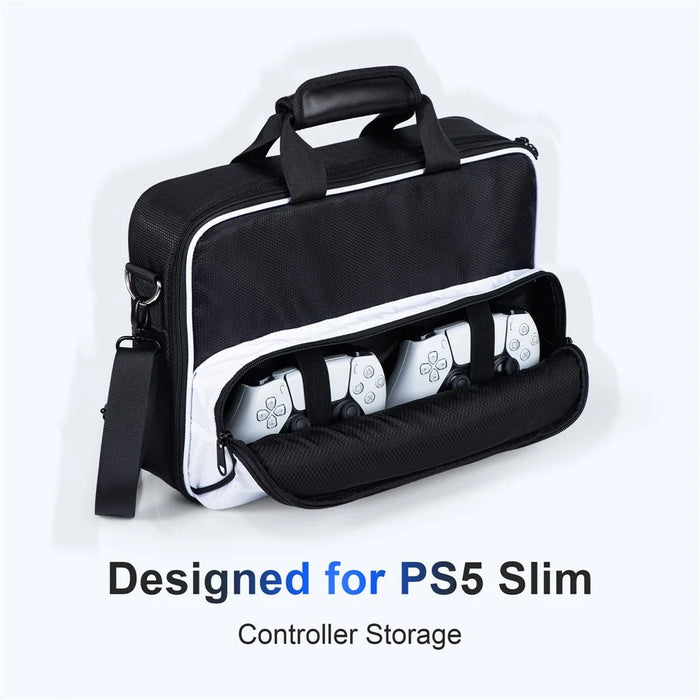 STARTRC GAMES For Sony PS5 Slim Game Console Storage Bag Oxford Cloth Crossbody Bag Handbag - 4