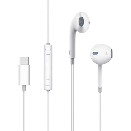 MCDODO HP-6070 MDD Type-C with Wire Earphones - White - 2