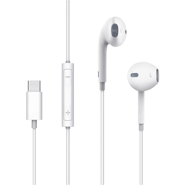 MCDODO HP-6070 MDD Type-C with Wire Earphones - White - 2