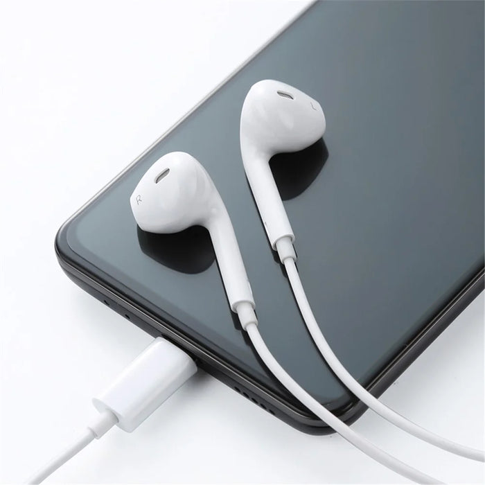 MCDODO HP-6070 MDD Type-C with Wire Earphones - White - 4