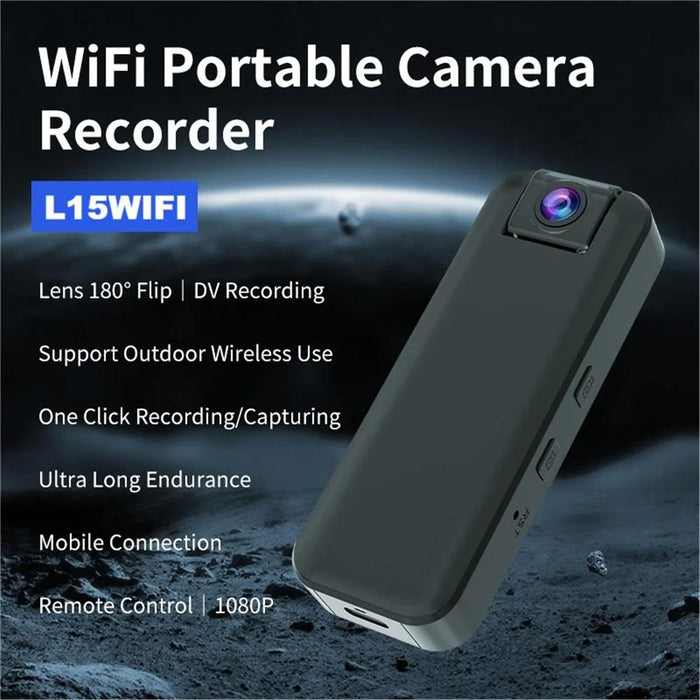 L15WIFI Outdoor Sports Video Recording Camera DV Rotatable Lens WiFi HD Infrared Night Vision Camera - 3