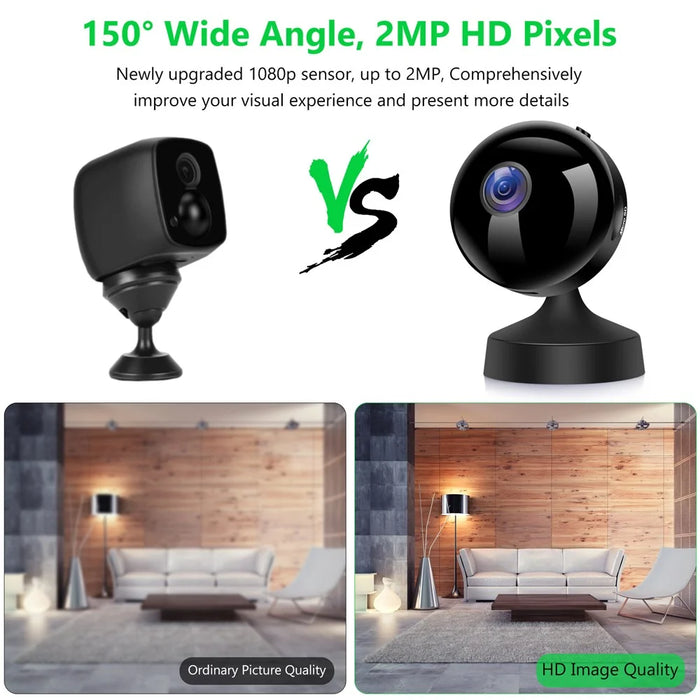 S9 Wireless Infrared Night Vision Camera Home Security Mini Indoor HD WiFi Camera - 6