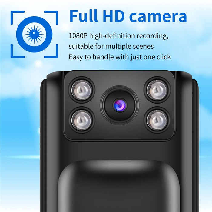 M6 Infrared Night Vision 1080P Full HD Pocket Camera Portable Video Recorder with Back Clip - 5