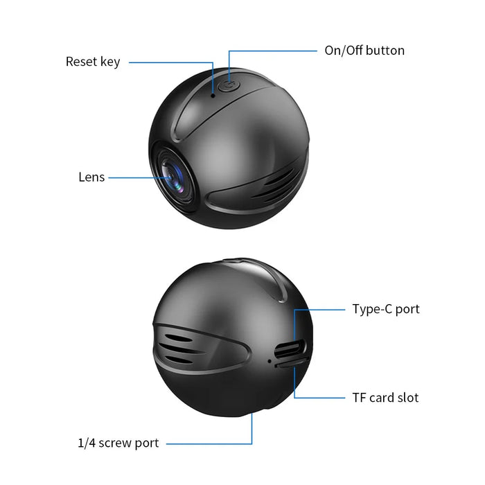 X3 30W Mini DV Wireless Infrared Night Vision Camera Home Security Indoor HD WiFi Camera - 3
