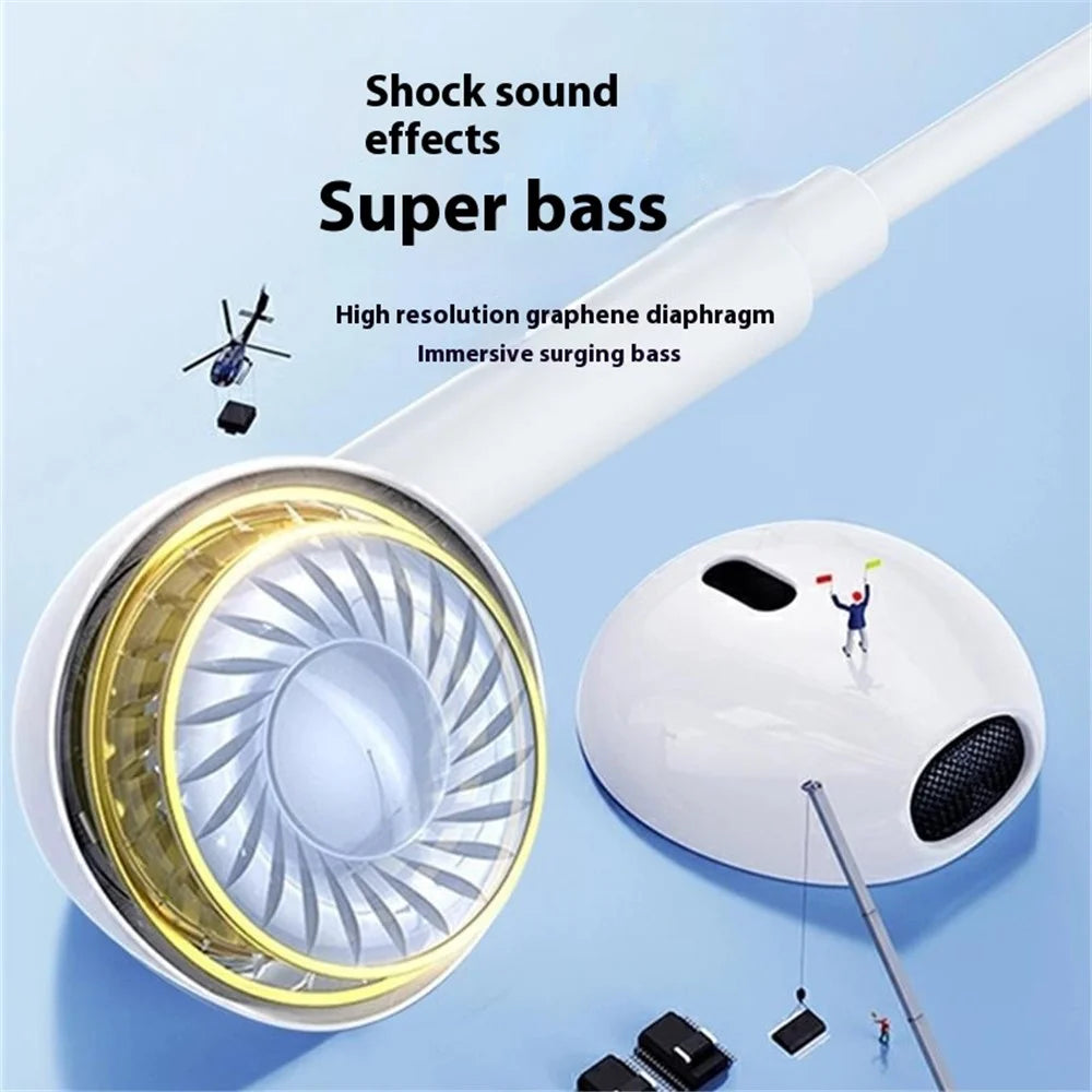 Type-C / 8-Pin 2-in-1 Wired Earphone Digital Chip Stereo Wire Control Phone Music Headset - 3