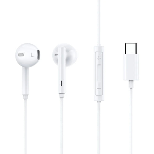 MCDODO HP-7500 Wired Control Headset Type-C Plug Audio Earphone with Mic for Xiaomi Samsung, etc. - White - 1