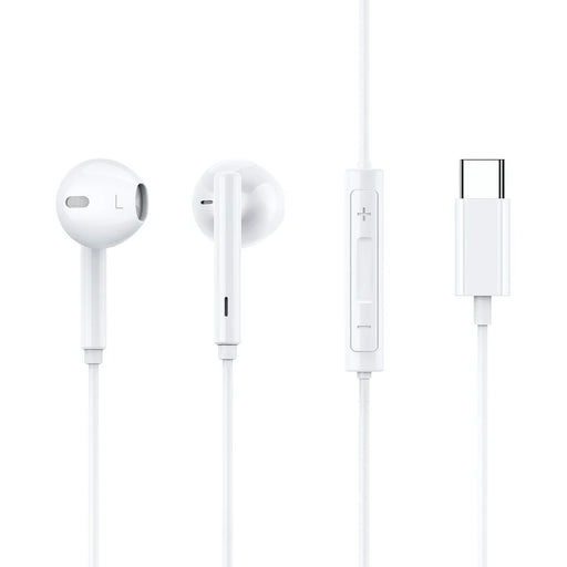 MCDODO HP-7500 Wired Control Headset Type-C Plug Audio Earphone with Mic for Xiaomi Samsung, etc. - White - 1