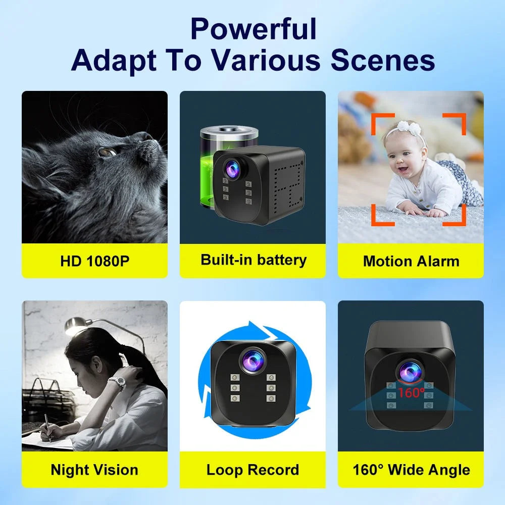 WD19 Hone WiFi Surveillance Camera Motion Detection Night Vision Car Monitor Camcorder - 5