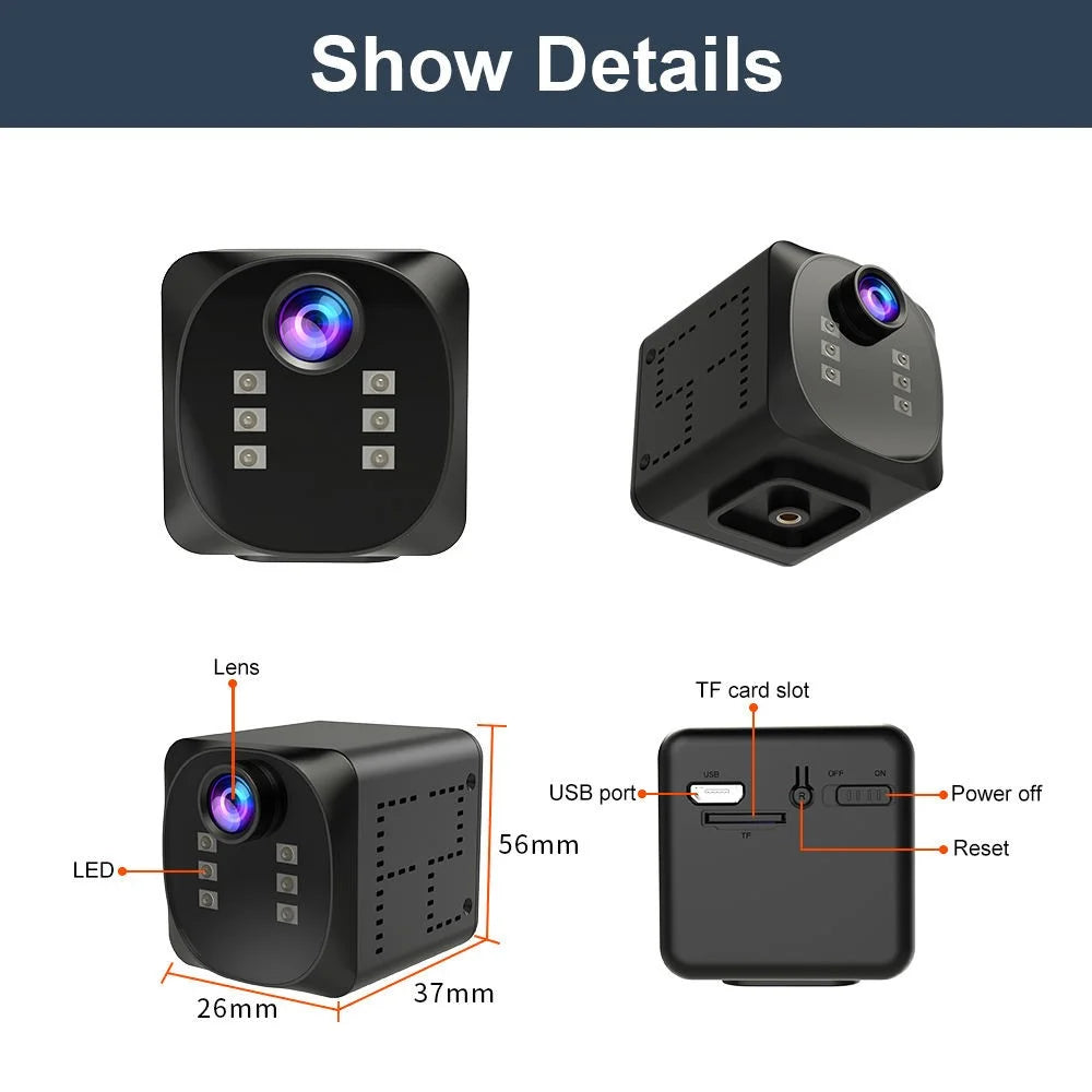 WD19 Hone WiFi Surveillance Camera Motion Detection Night Vision Car Monitor Camcorder - 6