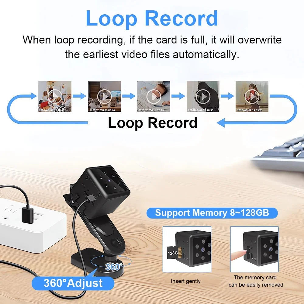 MD25 Home Security Outdoor Wireless Sport Camera Motion Detection Mini HD Night Vision Camera - 5