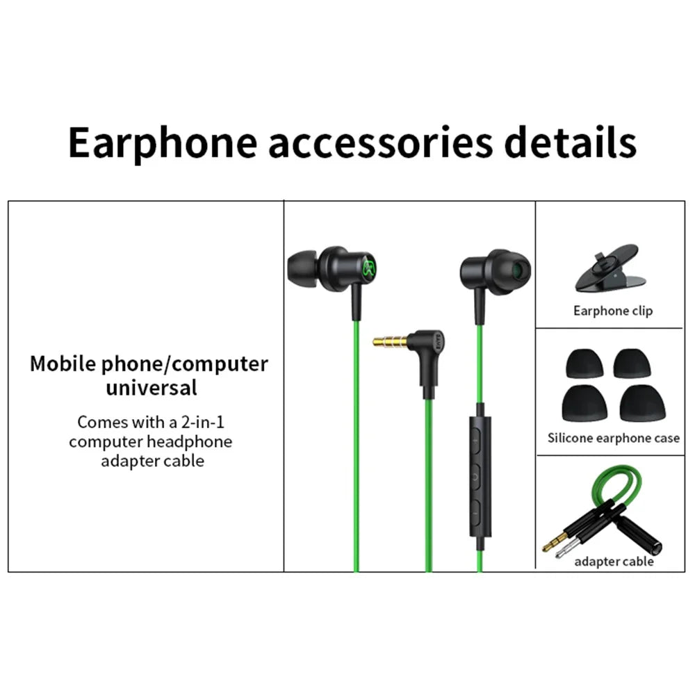 ME515W 3.5mm Wired Earphone Built-In Microphone HiFi Sound Music Gaming Magnetic Headset - 2