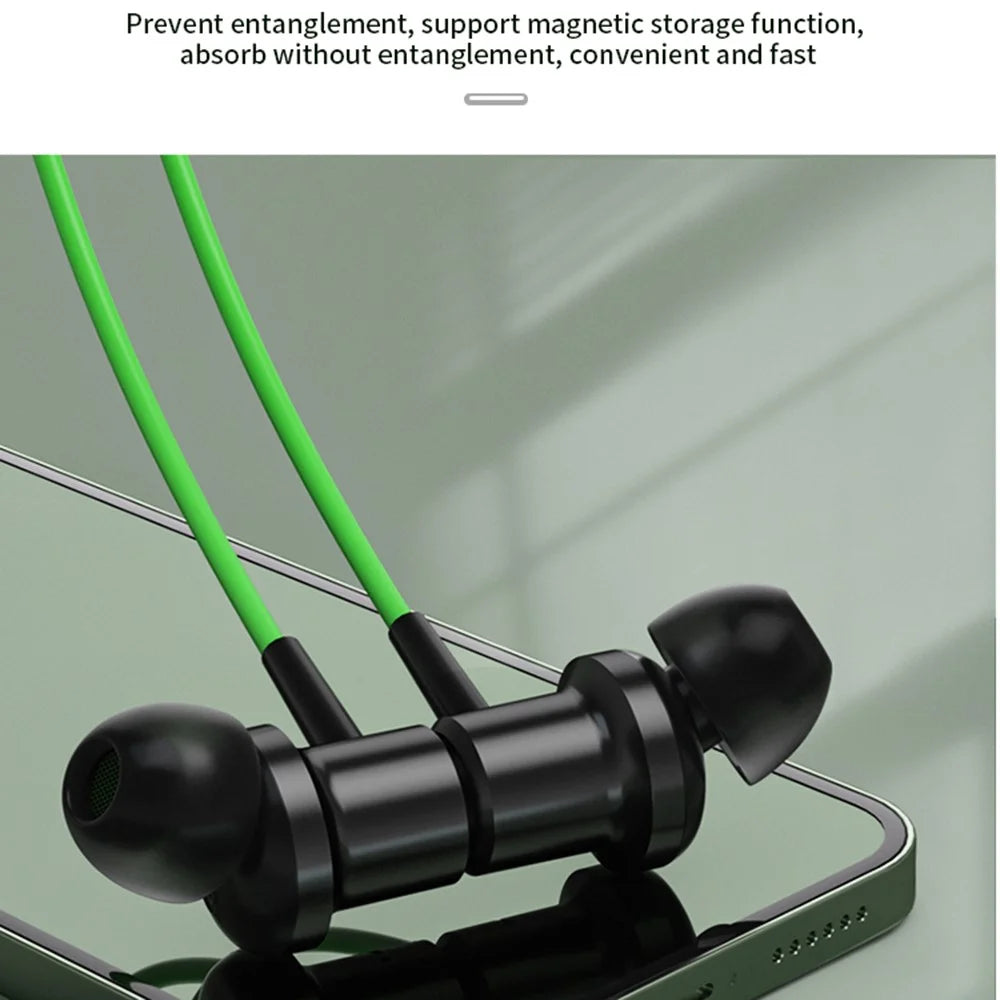 ME515W 3.5mm Wired Earphone Built-In Microphone HiFi Sound Music Gaming Magnetic Headset - 6