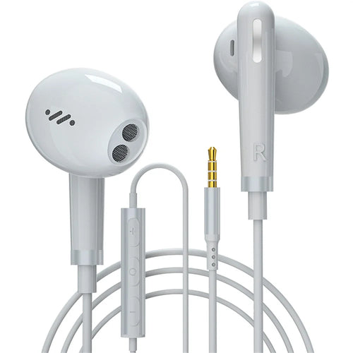 ME512 3.5mm Wired Earphone Line Control HiFi Sound Phone Laptop PC Music Gaming Headset - White - 1