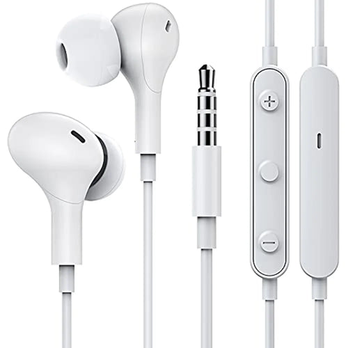 ME538 3.5mm Wired Magnetic Earphone Built-In Mic Wire Control Phone Computer Music Gaming Headset - White - 1